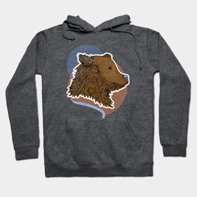 Cute Bear illustration Hoodie by Nat__ur